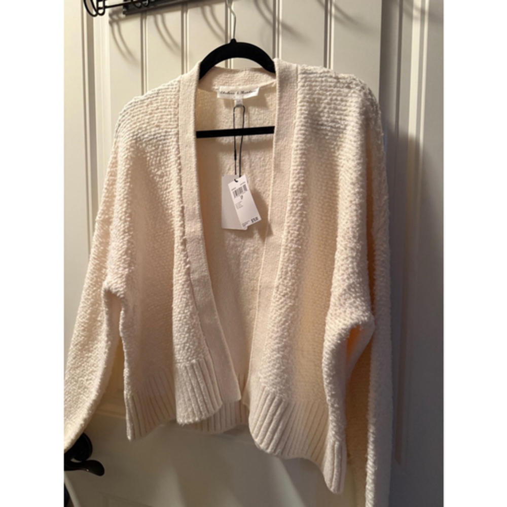 Women's Chelsea & Theodore Cardigan Size S Cream